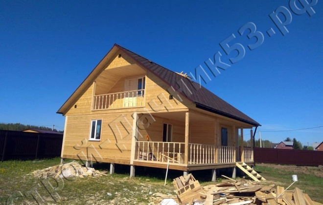 1 Брусовая баня по проекту Б-22 9×9, 135 м², Московская область, Щёлковский район, Деревня Каблуково (2)